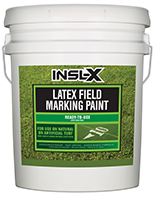 Neu's Hardware Tools Paint Insl-X Latex Field Marking Paint is specifically designed for use on natural or artificial turf, concrete and asphalt, as a semi-permanent coating for line marking or artistic graphics.

Fast Drying
Water-Based Formula
Will Not Kill Grassboom